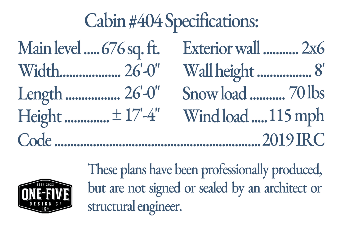 Cabin No. 404