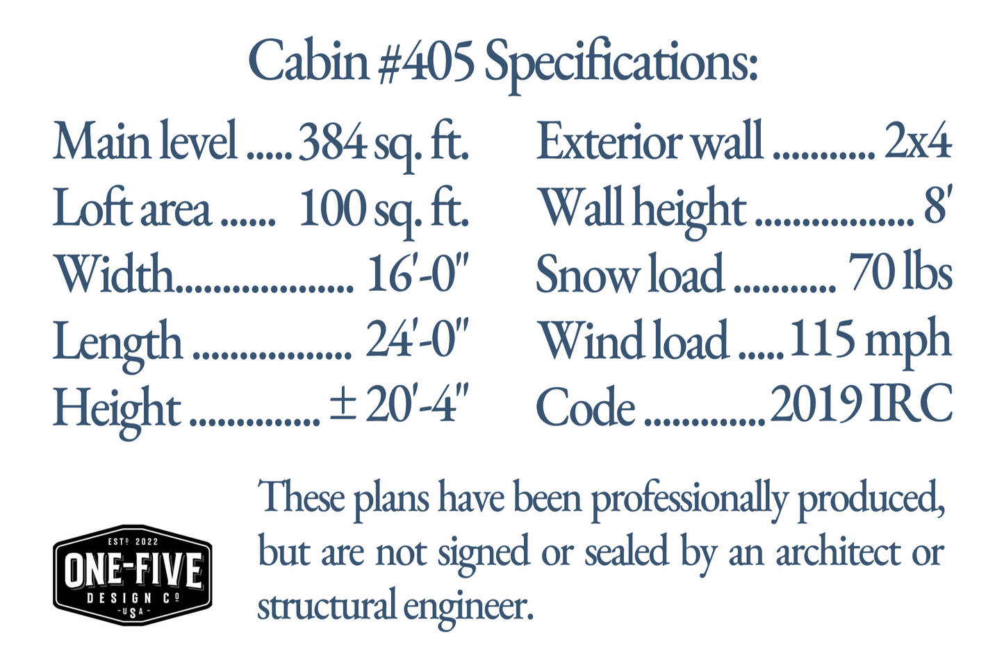 Cabin No. 405