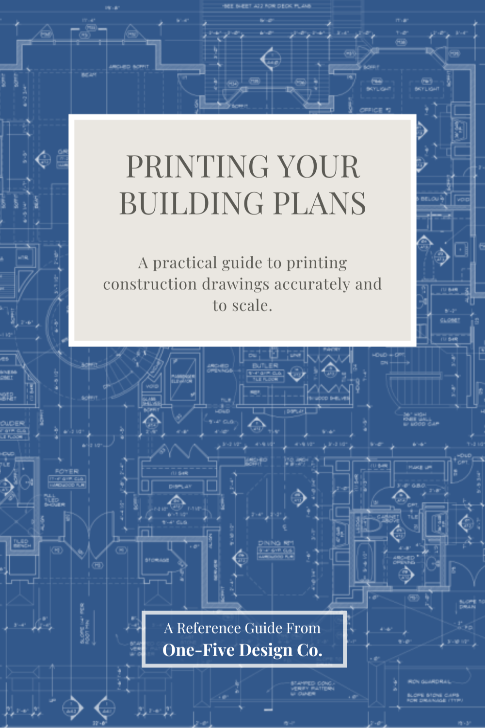 Printing Your Building Plans