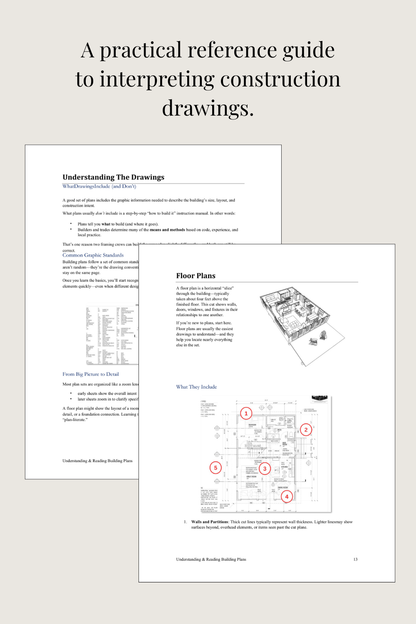 Understanding and Reading Building Plans