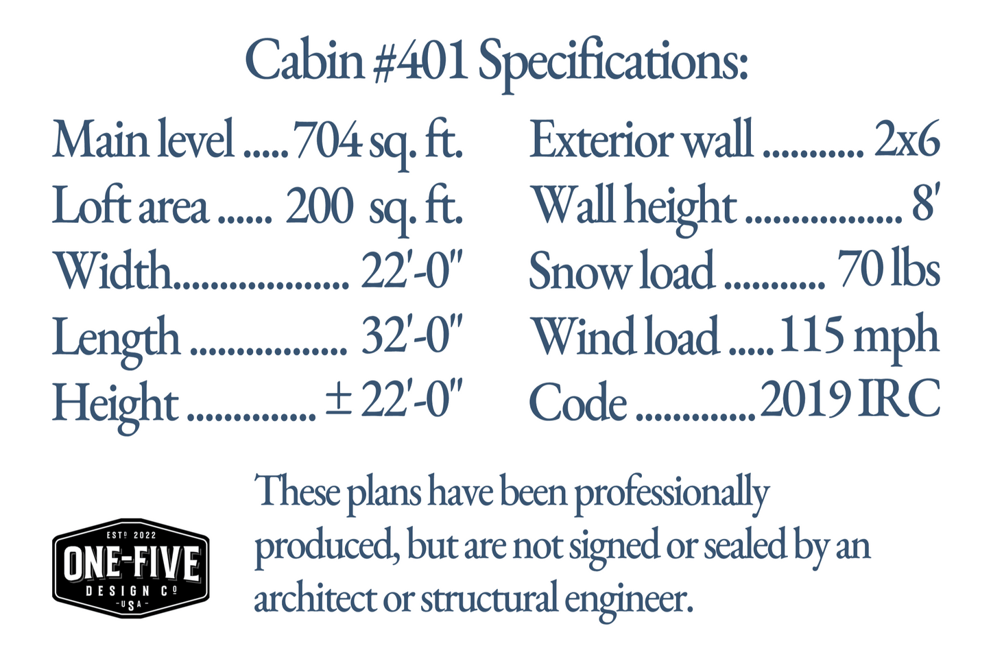 Cabin No. 401