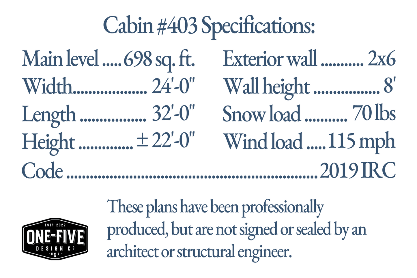 Cabin No. 403
