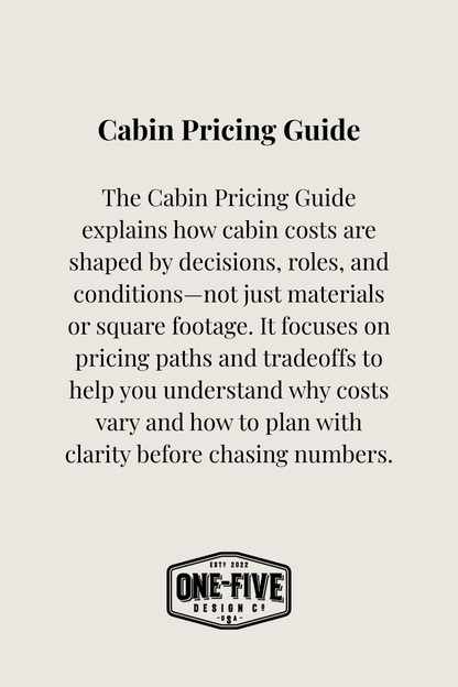 Cabin Pricing Guide