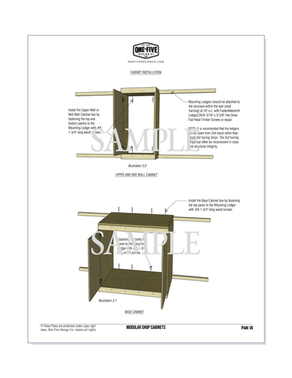 Modular Shop Cabinet Plans