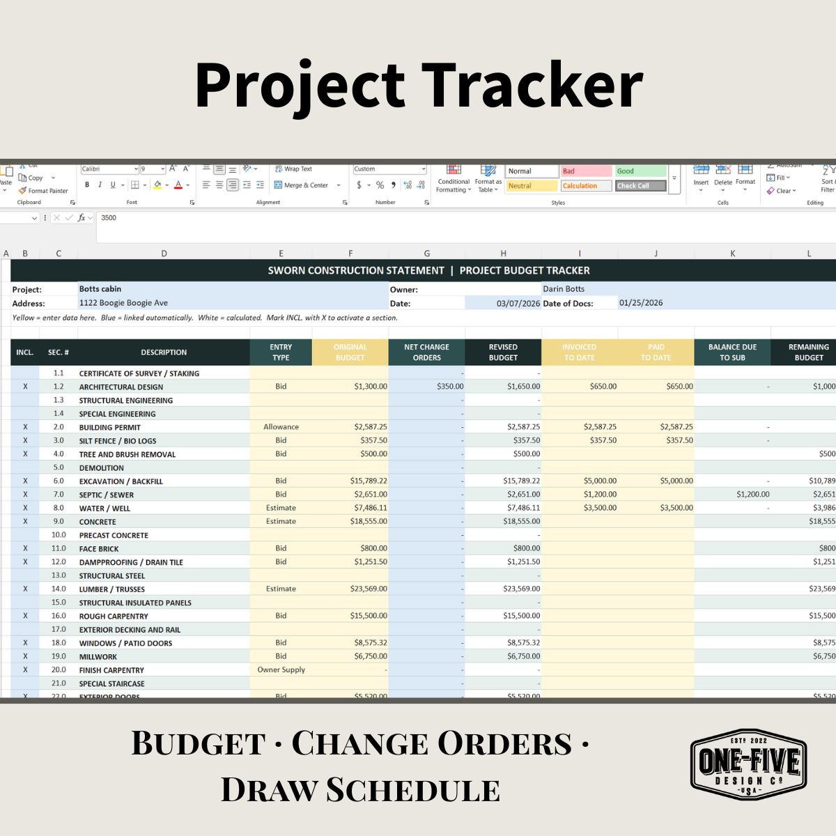 Managing the Build — The Working System | One-Five Design Co.