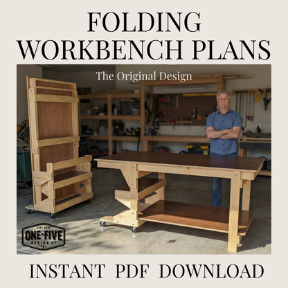 The Drop Bench — Mobile Folding Workbench Plans