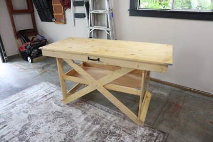 The X-Bench — Folding Portable Workbench Plans