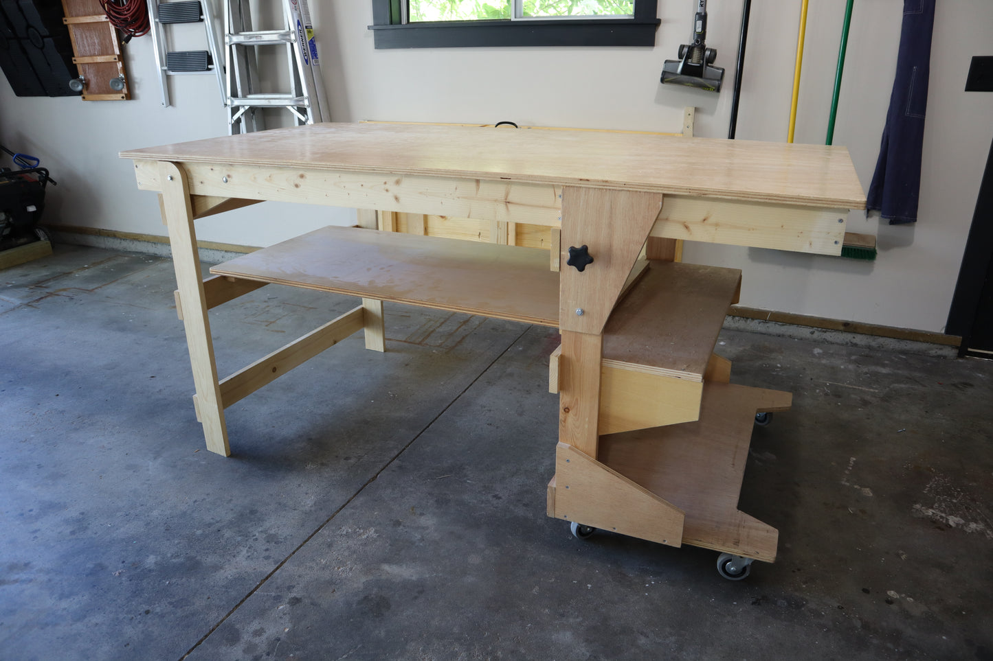 The Drop Bench — Mobile Folding Workbench Plans