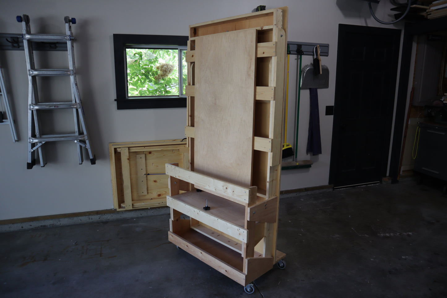 The Drop Bench — Mobile Folding Workbench Plans