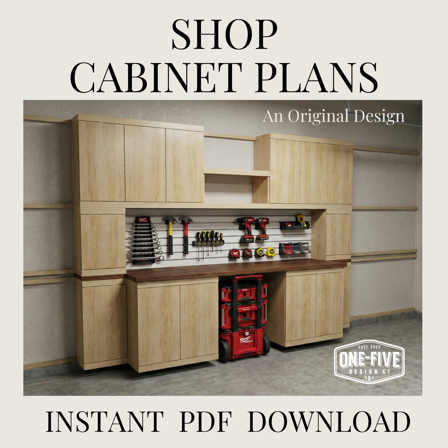 Modular Shop Layout Modular Shop Cabinet Plans – One-Five Design Co.