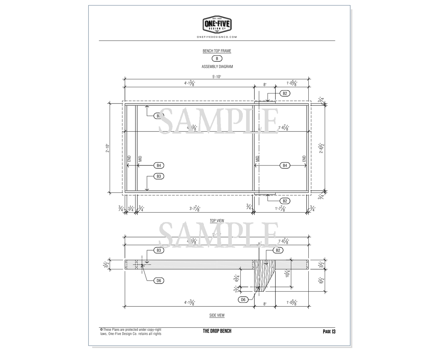 The Drop Bench — Mobile Folding Workbench Plans